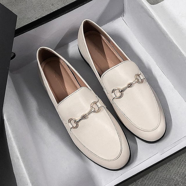 Tophqws, mocasines informales sin cordones para mujer, primavera 2022, zapatos planos de lujo, zapatos de diseño de cuero de calidad, mocasines Retro para mujer