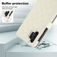 thumbnail image 3 of TECH CIRCLE Folio Faux Leather Case for Samsung Galaxy A54 5G (6.4") 2023 - Protective Stylish Phone Case, Built-in Stand & Card Slots & Wrist Strap & Button Closure, Lightweight Portable Cover, White, 3 of 9