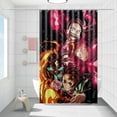 thumbnail image 6 of Slayer Tanjirou Inosuke Kyoujurou pattern Design polyester Fabric Shower Shower Curtain Liner Bathroom Washable 35.4 / 40 / 50 / 60*70IN, 6 of 7