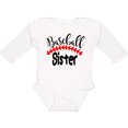 thumbnail image 3 of Inktastic Baseball Sister Boys or Girls Long Sleeve Baby Bodysuit, 3 of 5