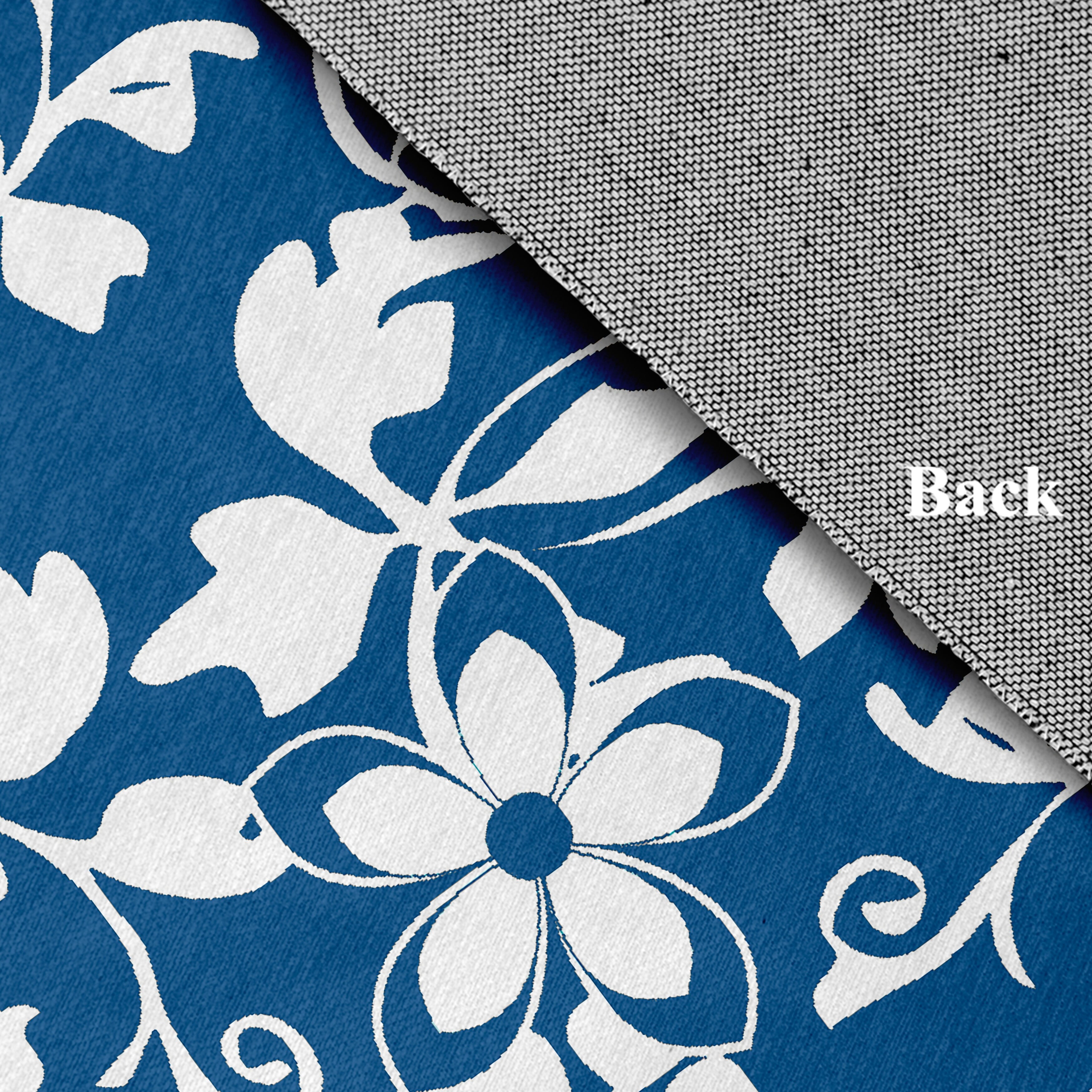 Simply Daisy 2' x 3' Dark Cobalt Blue Evelyn Spring Chenille Rug