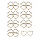 thumbnail image 1 of AURARMLET 30Ud Anillos De Llave Con Forma En Metal Dorado Para Accesorios Y Llaveros, 1 of 8