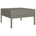 thumbnail image 4 of vidaXL 2 Piece Garden Lounge Set with Cushions Poly Rattan Grey, 4 of 5