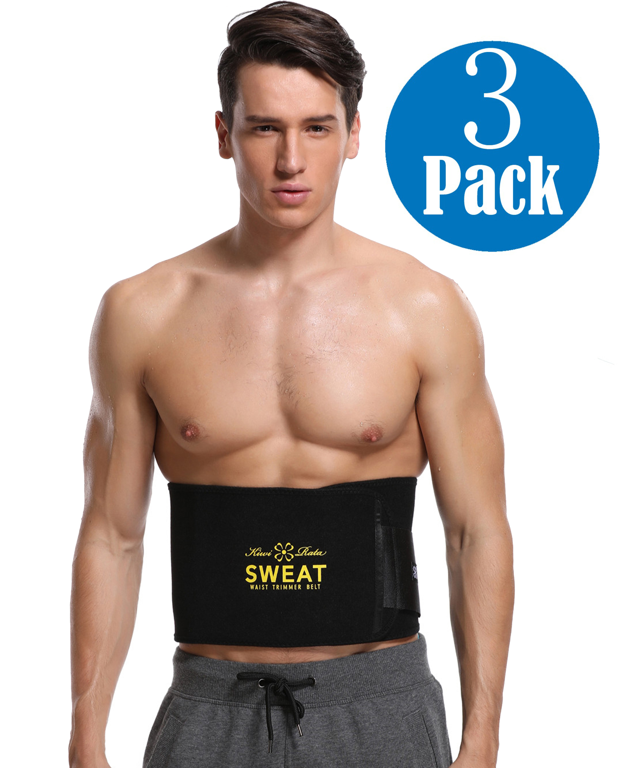 MISS MOLY Waist Trimmer Neoprene Sweat Belt Adjustable Caloric Burner Sauna Band Increased Core Stability Metabolic Rate Shedding Excess Water