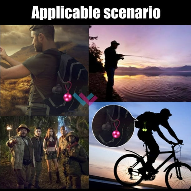 uds luces LED con correa de silicona linterna de seguridad en