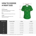 thumbnail image 4 of Yiaed St Patrick's Day5 Print Women's T Shirt V-Neck Short Sleeve Shirt Casual Breathable Tee Summer Tops-Large, 4 of 5