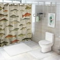 thumbnail image 7 of Orinice  Fish Shower Curtain for Man Rustic Retro Fishing Fisherman Shabby Chic Educational Underwater Farmhouse Men Cabin Lake Country  Waterproof Bathroom Home Decor 36x72, 7 of 7