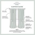 thumbnail image 2 of Exclusive Home Curtains Belgian Sheer Textured Linen Look Jacquard Rod Pocket Panel Pair, 50x96, Winter White, 2 of 7
