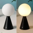 thumbnail image 5 of JONATHAN Y Macie 11.75" Modern Minimalist Globe Rechargeable/Cordless Dimmable Integrated LED Table Lamp with Touch Sensor, Black (Set of 2), JYL7159B-SET2, 5 of 6
