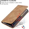 thumbnail image 3 of QLTYPRI Case for Samsung Galaxy A15 4G/5G, Vintage PU Leather Wallet Case Card Slot Kickstand Magnetic Closure Shockproof Flip Folio Case Cover for Samsung Galaxy A15 - Brown, 3 of 15