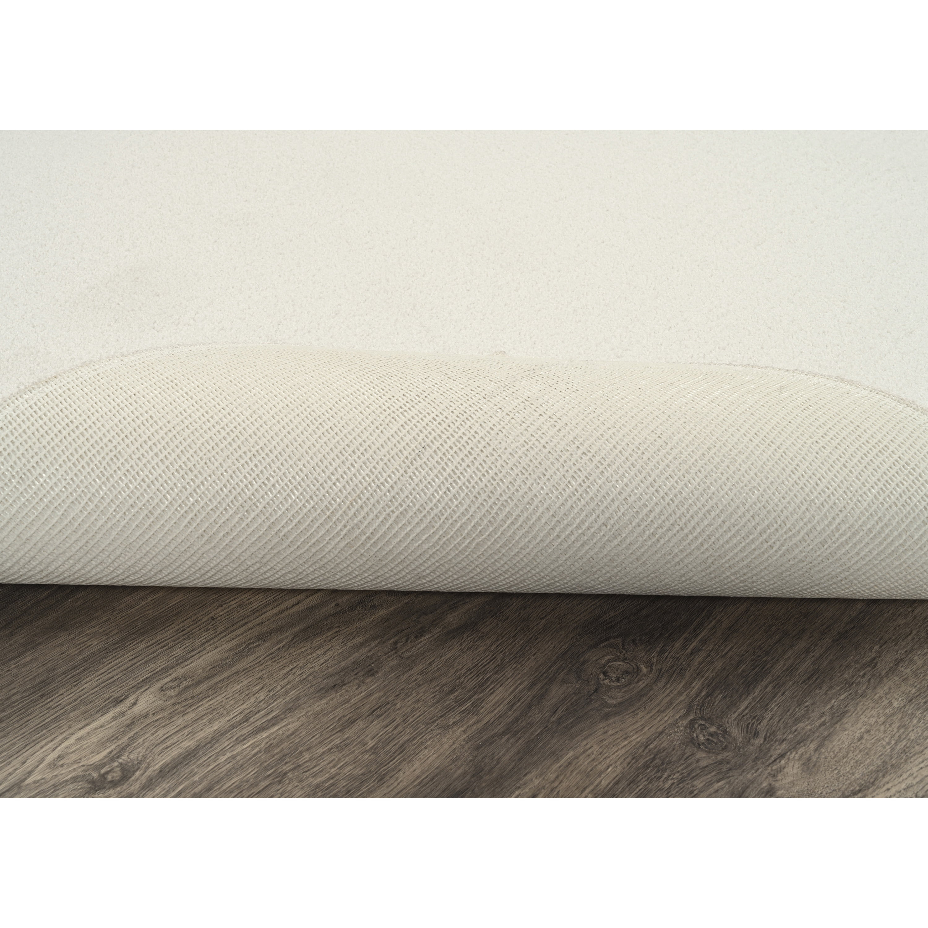 Garland Rug Clayton Plush White Basic Utility Indoor Area Rug, 5' x 7'
