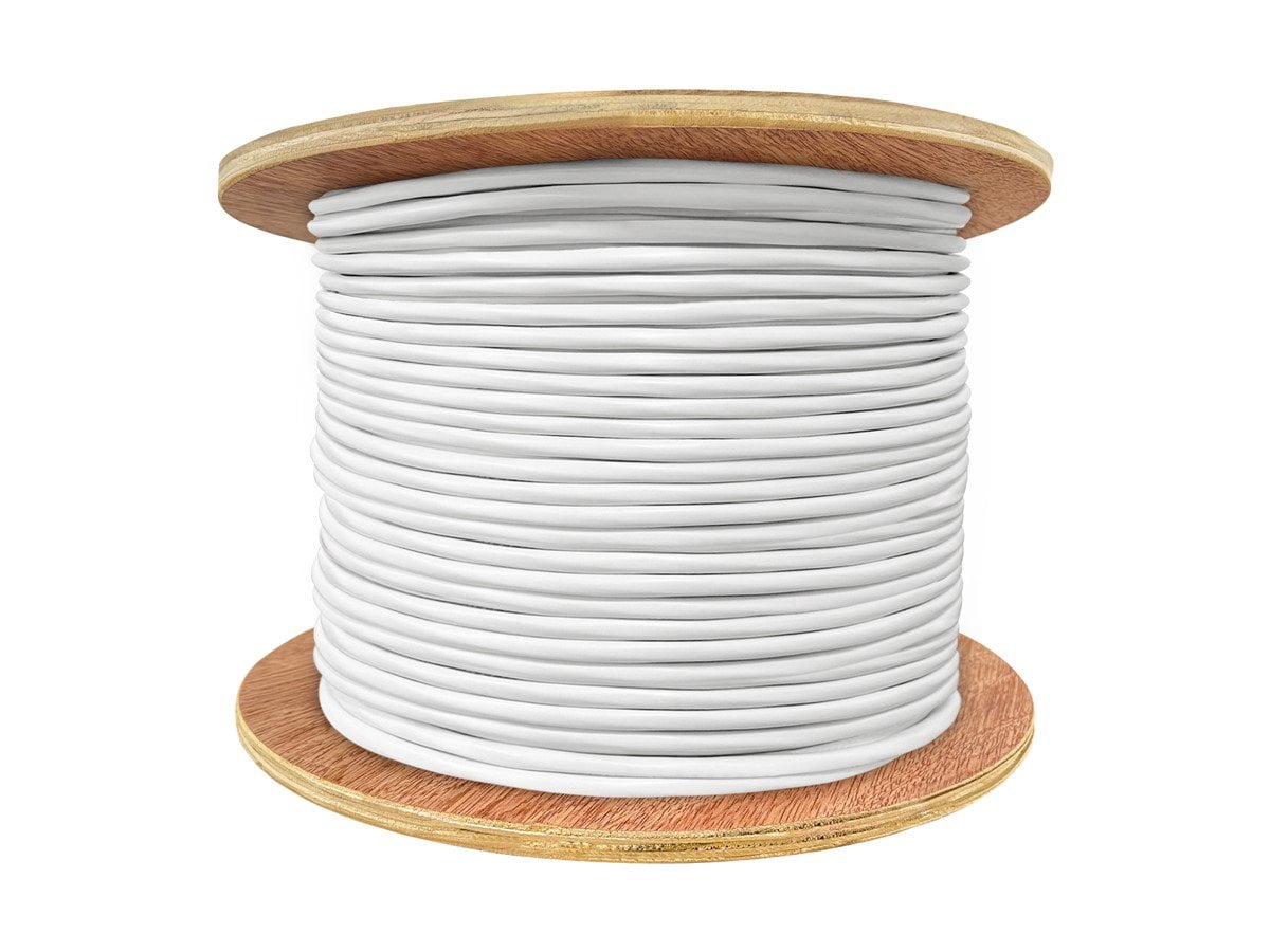 Monoprice Speaker Wire, CL2 Rated, 2-Conductor, 14AWG, 500ft, White
