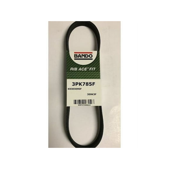 Water Pump Accessory Drive Belt - Compatible with 2012 - 2017, 2019 Mazda 3 2013 2014 2015 2016