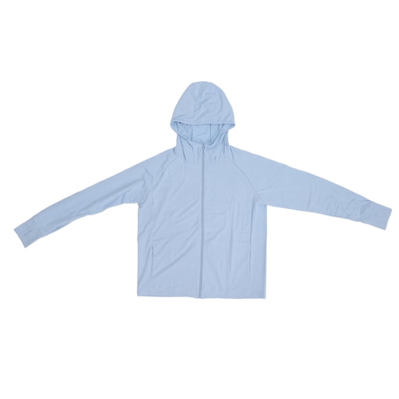 Women Sun Protection Jacket UPF 50+ Outdoor Breathable Long Sleeve UV Protection Hoodie (Blue)(XL/2XL )