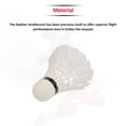 thumbnail image 5 of Hipkoo Toofani Badminton Shuttlecocks , Goose Feather Shuttlecocks Stable & Durable | High-Speed Shuttlecocks for Indoor Outdoor Game | Pack Of 6, 5 of 5