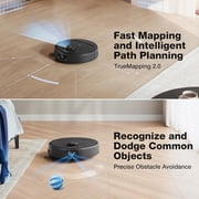 ECOVACS DEEBOT N30 OMNI CARE Robot Vacuum and Mop 10000Pa, ZeroTangle Technology, TruEdge Adaptive Edge Mopping, AUTO Mop Washing, Self Refilling, Auto-Mop Lifting