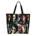 thumbnail image 2 of Johnny Depp Reusable Grocery Bags Shoulder Bag Large Capacity Shopping Bag Cute Tote Bags, 2 of 9