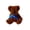 D, variant on B Mini Pocket Plush Teddy Bear Doll Cute Small Keychain Charm For Bag Purse Decoration Comfort Toy