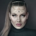 thumbnail image 4 of 1 Set Nose Rings Stud Metal Nose Studs Nose Chain Nose Piercing Jewelry for Women, 4 of 8