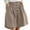 Khaki, variant on Kureaily Women's Wide Leg Shorts Comfort Shorts Casual Shorts Loose Knee Length Short Women Summer Pants