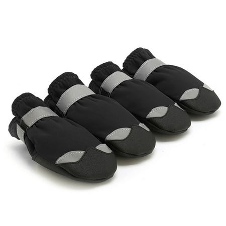 Purrfect 4Pcs Pet Shoes Soft Texture Keep Warmth Skin Friendly Pet Dogs Rain Boots for Outdoor