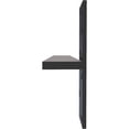 thumbnail image 3 of Ekena Millwork 2 1/2"W x 20"D Floating Steel Heavy Duty Wall Mount, Powder Coated Black, 3 of 10