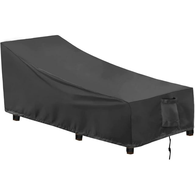 Funda Impermeable Negra para Sillón Tumbona de Patio OutdoorLines
