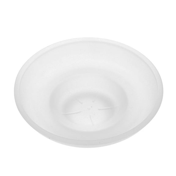 Glass Soap Dish for Bathroom with Non-Slip Base Clear Multi Functional Elegant Design Fits Round