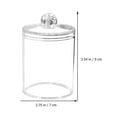 2Pcs Cotton Swab Holders Transparent Acrylic Storage Jars Cotton Ball