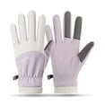 thumbnail image 3 of Winter Thermal Windproof Lined Touchscreen Gloves for Women, Waterproof Hand Warming Ski Gloves for Outdoor Sports Cycling in Cold Weather, 3 of 3