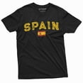 thumbnail image 3 of Spain Espana T-Shirt Spanish Flag Coat Of Arms National Patriotic Tee Shirt (Small Military Green), 3 of 6