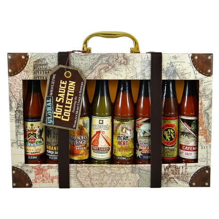 Dat'l Do-It Global Hot Sauce Gift Set, 8 Assorted Flavors, 24 Total Ounces, 1Ct
