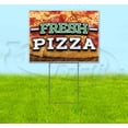 thumbnail image 1 of Fresh Pizza (18" x 24") Yard Sign, Includes Metal Step Stake, 1 of 6