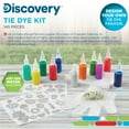 thumbnail image 4 of Discovery Kids 10-Color Tie Dye Ultimate DIY Kit, Easy One-Step Dye for Shirts and Fabrics, Includes Rubber Bands, Plastic Gloves, Protective Plastic Sheet, and Instruction Manual, 4 of 11