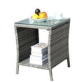 thumbnail image 6 of Outdoor Patio Furniture Coffee Table with Clear Tempered Glass, 6 of 12