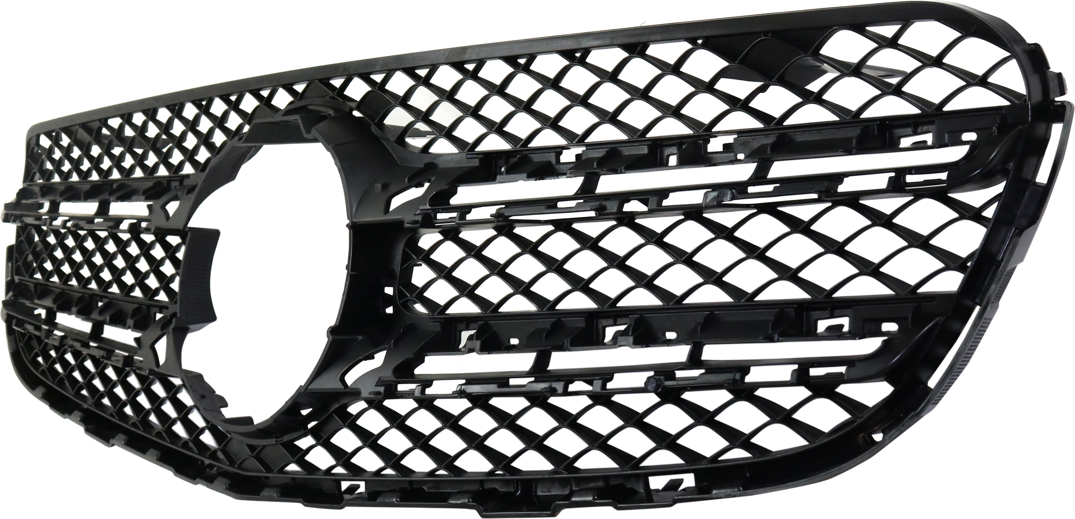 Grille Assembly Compatible With 2016-2019 Mercedes Benz GLC300 Textured Black Shell and Insert CAPA Certified