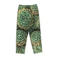 thumbnail image 4 of Kll Womens Succulents Print Pajama Pants Soft Pajama Bottoms For Women Cozy Lounge Pants, 4 of 9
