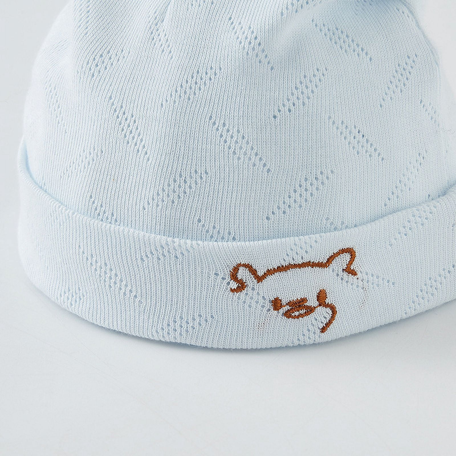 QWZNDZGR Baby Fetal Cap Spring, Autumn And Summer Thin Pure Cotton Newborn Baby 0 Boys And Girls 3 Months Boneless Newborn Protective Halogen Cap