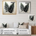 thumbnail image 4 of Designart "Spruce Leaves In Shadowed Black II" Leaves Floater Framed Wall Decor, 4 of 5