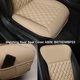 thumbnail image 3 of Black Panther 1 par de fundas para asientos de coche, protectores de lujo para coche, funda universal antideslizante para asiento del conductor con respaldo, patrón de diamante (gris), 3 of 5