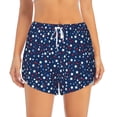 thumbnail image 2 of Balery Colorful Stars Pantalones cortos deportivos para mujer con forro y dos bolsillos, elásticos, para entrenamiento, gimnasio, yoga-Small, 2 of 7