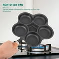 thumbnail image 4 of WEUVEB 1Pc Non-Stick Cast Iron Breakfast Skillet Pan with Heat Insulation and Wooden Handle, 4 of 6