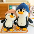 thumbnail image 4 of 2Pingüinos Negro Blanco Peluche Gorro Lab.G, Rosa/Azul, 4 of 5