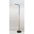 thumbnail image 2 of Better Homes & Gardens Wood Cream Black Metal Floor Lamp with White Fabric Shade, Modern Design, New, 2 of 7