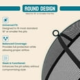 thumbnail image 5 of Fire Pit Spark Screen Round for Solo Stove Bonfire Spark Screen Size Fire Pit Ring - Heavy Metal 18.5" Fire Pit Screen with Hook for Easy to Lift for Backyard, Camping and Outdoor Fire Pits, 5 of 10