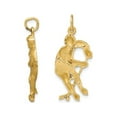 thumbnail image 3 of 14K Yellow Gold Hockey Player with Stick & Puck Charm Pendant Necklace with Chain for Men, 3 of 5