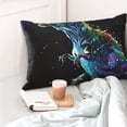 thumbnail image 4 of Fotbe colorful flames dinosaur Funda de Almohada Decorativa Estilo Occidental, Lujo en Algodón, Fundas para Almohadas King, Cojín Estampado para Decoración del Hogar-14"x20", 4 of 6