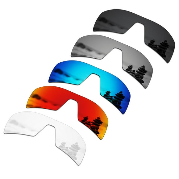 SmartVLT Set of 5 Men's Replacement Lenses for Oakley Oil Rig Sunglass Combo Pack S01