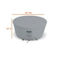 thumbnail image 3 of COVERS&ALL Patio Round Fire Pit Cover - Heavy Duty 18 Oz Polyester Full Coverage Outdoor Fire Bowl Waterproof Cover with Air Pocket and Drawstring. (48"(Dia) x 18"(H), Grey), 3 of 7