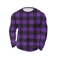 thumbnail image 6 of Xcmzpl Big and Tall Palid Shirts for Men Waffle Pullover Sweater Crew Neck Long Sleeve Knit Tops Slim Fit Dress Sweater, 6 of 6